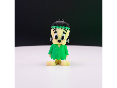 Llavero de Canario Frankenstein | Coleccionismo de artesanía 3D | Nostalgic 3D Models