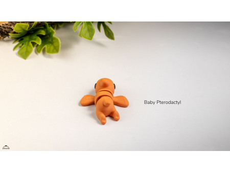 Llavero Bebé Pterodáctilo Kawaii - Dinosaurio Volador 3D Artesanal