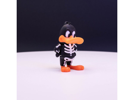 Llavero de Pato Esqueleto | Coleccionismo de artesanía 3D | Nostalgic 3D Models