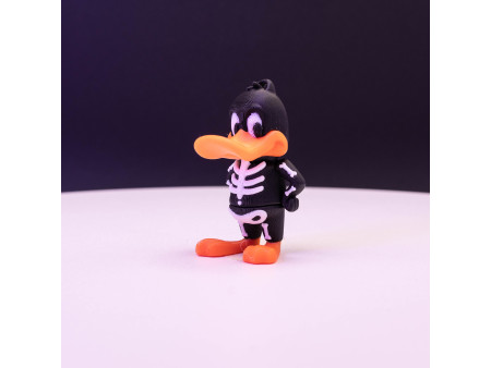 Llavero de Pato Esqueleto | Coleccionismo de artesanía 3D | Nostalgic 3D Models