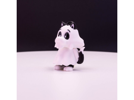 Llavero del Gato Fantasma | Coleccionismo de artesanía 3D | Nostalgic 3D Models