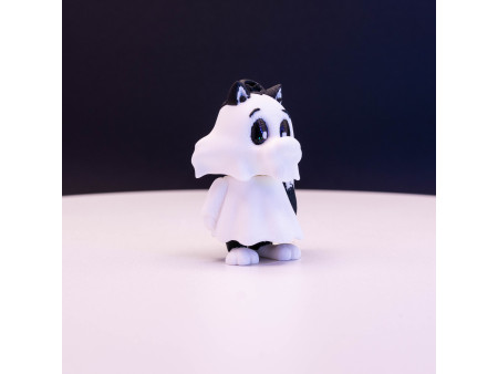 Llavero del Gato Fantasma | Coleccionismo de artesanía 3D | Nostalgic 3D Models