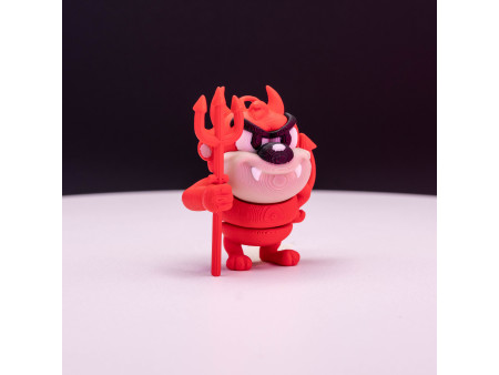 Llavero del Demonio tornado rojo | Coleccionismo de artesanía 3D | Nostalgic 3D Models