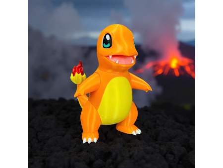 Pequeño lagarto de fuego estilo normal y crochet - Decoración artesanal 3D | Whale 3D Studio
