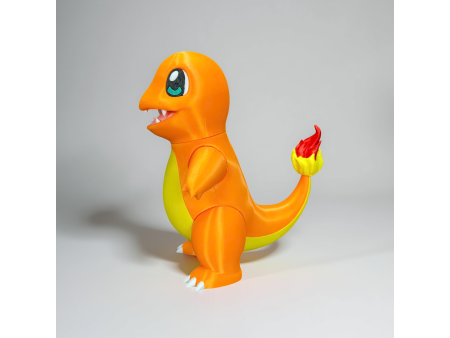 Pequeño lagarto de fuego estilo normal y crochet - Decoración artesanal 3D | Whale 3D Studio