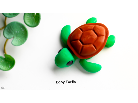 Bebé Tortuga Kawaii - Llavero o Figura Decorativa | Zou3D