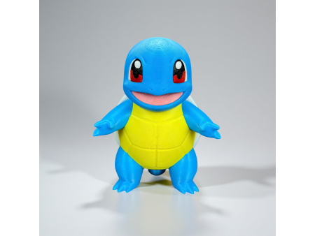 Figura de la tortuga azul escupeagua estilo normal y crochet - Decoración artesanal 3D | Whale 3D Studio