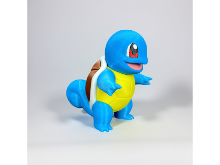 Figura de la tortuga azul escupeagua estilo normal y crochet - Decoración artesanal 3D | Whale 3D Studio