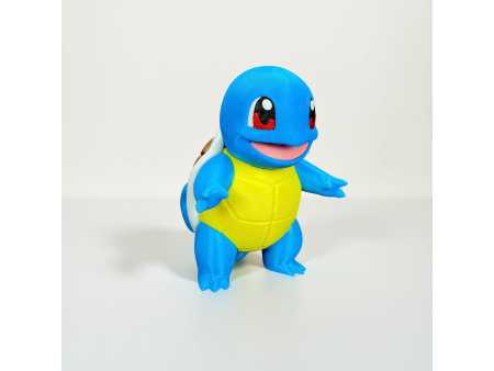 Figura de la tortuga azul escupeagua estilo normal y crochet - Decoración artesanal 3D | Whale 3D Studio