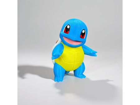 Figura de la tortuga azul escupeagua estilo normal y crochet - Decoración artesanal 3D | Whale 3D Studio
