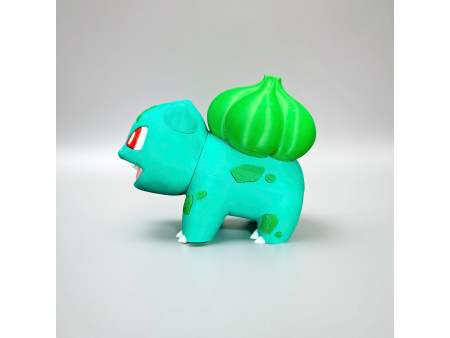 Figura del reptil verde con bulbo en la espalda - Decoración artesanal 3D | Whale 3D Studio