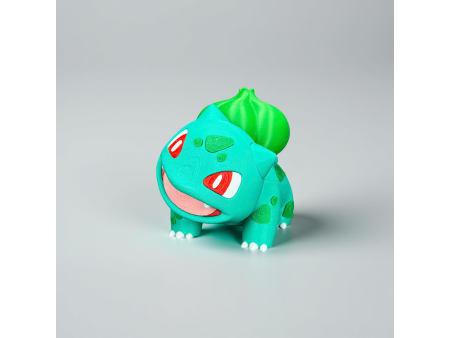 Figura del reptil verde con bulbo en la espalda - Decoración artesanal 3D | Whale 3D Studio