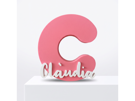 Letra decorativa personalizada con nombre