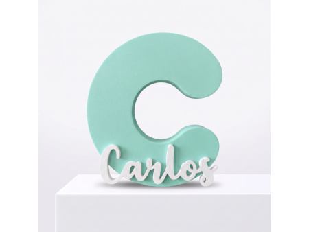 Letra decorativa personalizada con nombre
