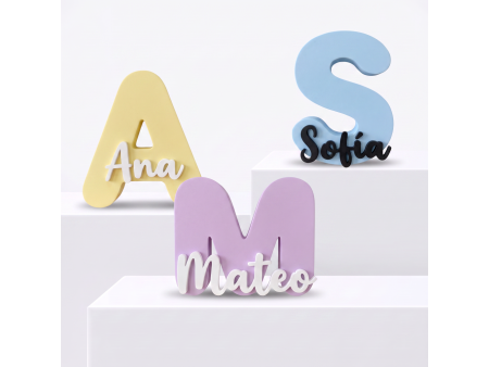 Letra decorativa personalizada con nombre