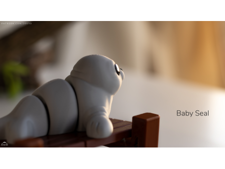Bebé Foca Kawaii - Llavero o Figura Decorativa | Zou3D