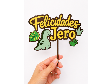 Topper Dinosaurio Personalizado