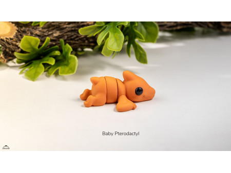 Llavero Bebé Pterodáctilo Kawaii - Dinosaurio Volador 3D Artesanal
