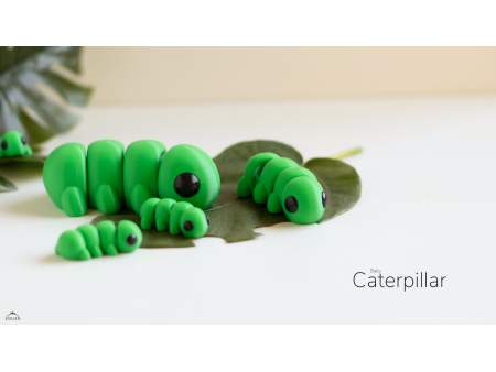 Bebé Oruga Kawaii - Llavero o Figura Decorativa | Zou3D